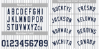 Hcwe Custom White Navy Stripe Fashion Authentic Baseball Jersey
