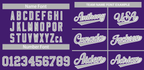 Hcwe Custom Purple Gray-White Classic Style Authentic Baseball Jersey