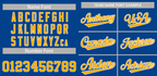 Hcwe Custom Royal Gold-White Classic Style Authentic Baseball Jersey