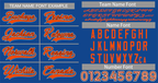 Hcwe Custom Royal Orange-White Classic Style Authentic Baseball Jersey