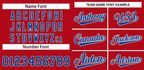 Hcwe Custom Red Royal-White Classic Style Authentic Baseball Jersey