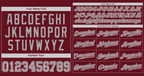 Hcwe Custom Crimson Gray-White Classic Style Authentic Baseball Jersey