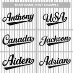 Hcwe Custom Pinstripe Baseball Jersey Button Down Shirt Personalized for AdultsYouth