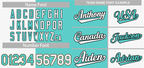 Hcwe Custom White Aqua-Black Split Fashion Design Authentic Baseball Jersey