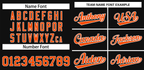Hcwe Custom Black Orange-White Classic Style Authentic Baseball Jersey