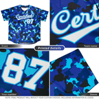 Hcwe Custom Cream Light Blue-Light Gray Stripe Fashion Design Full Button Authentic Baseball Jersey