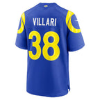 LA.Rams #38 Dan Villari Royal Game Jersey